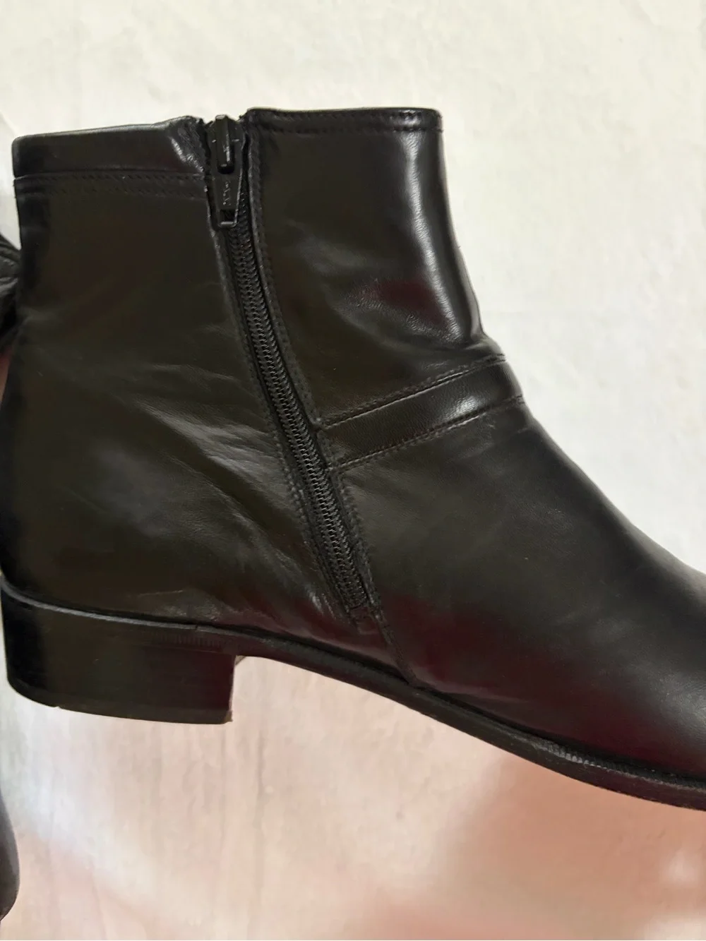 Bally Black Leather Side-Zip Boot